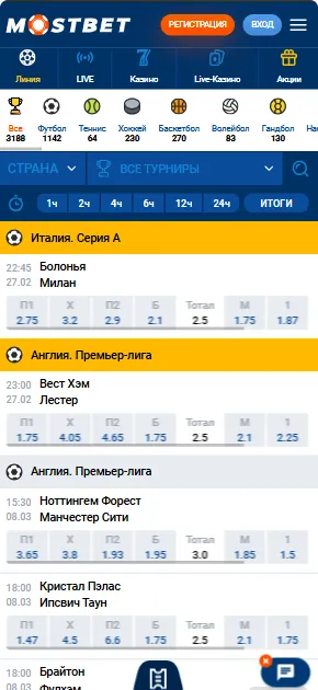 Ставки спорт